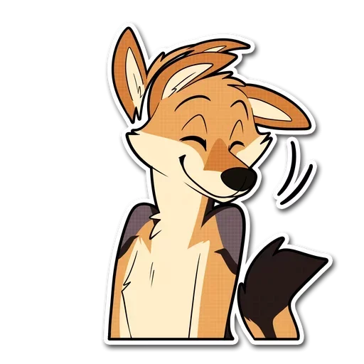 😌 Стикер «Fox and Hugs» для Telegram