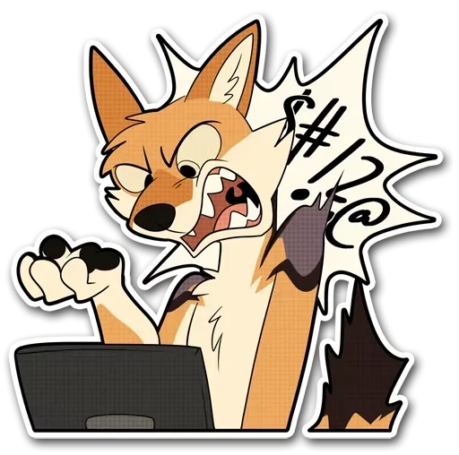 😜 Стикер «Fox and Hugs» для Telegram