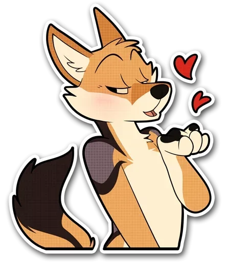 🤪 Стикер «Fox and Hugs» для Telegram