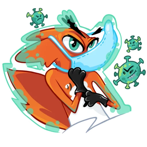 😷 Стикер «FOXDIZIGNER» для Telegram