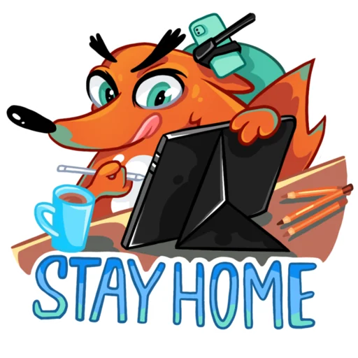 😷 Стикер «FOXDIZIGNER» для Telegram