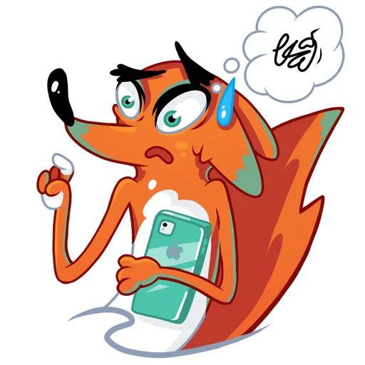 😰 Стикер «FOXDIZIGNER» для Telegram