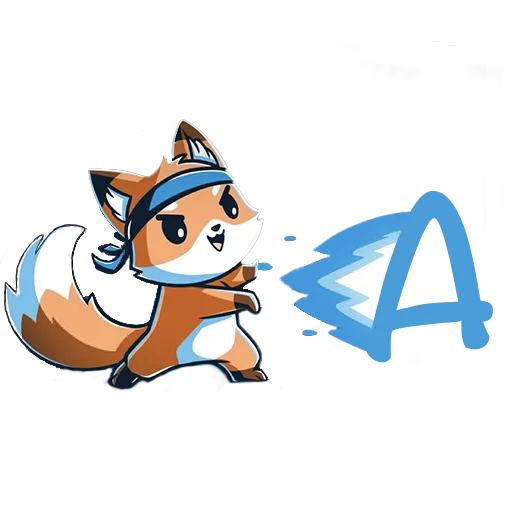 🅰️ Стикер «Fox Drop» для Telegram