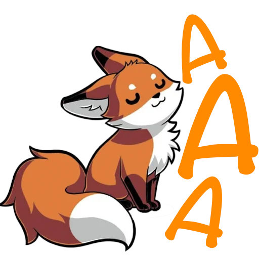 🅰️ Стикер «Fox Drop» для Telegram