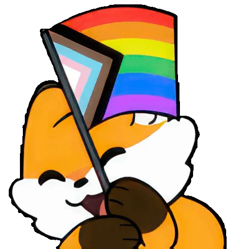 🏳️‍🌈 Стикер «Vicksy Fox» для Telegram