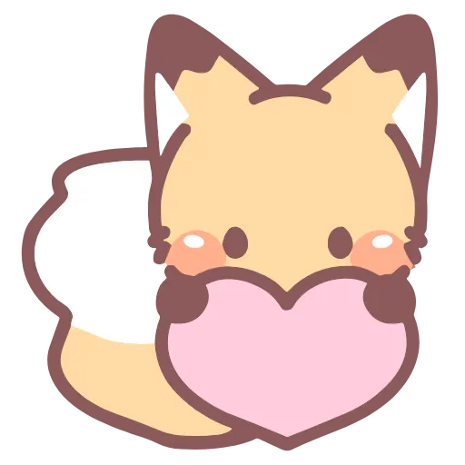💓 Эмодзи «foxes best friends forever» для Telegram