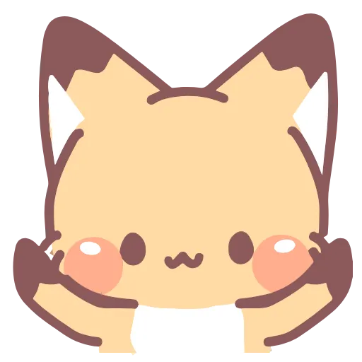 🤗 Эмодзи «foxes best friends forever» для Telegram