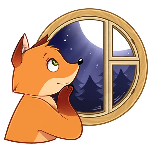 🪟 Стикер «Лисик» для Telegram
