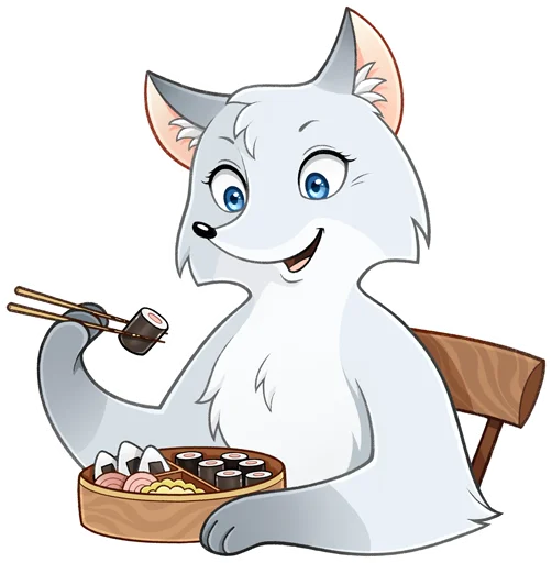 🍱 Стикер «Лисик» для Telegram