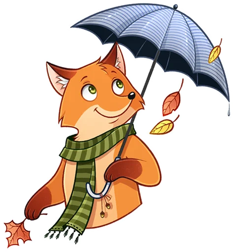 ☂️ Стикер «Лисик» для Telegram