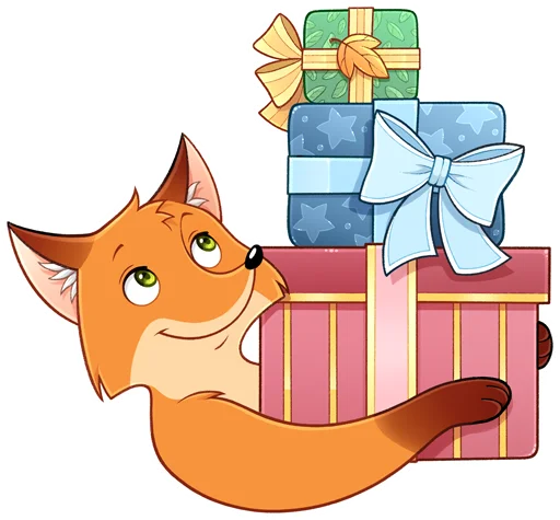 🎁 Стикер «Лисик» для Telegram