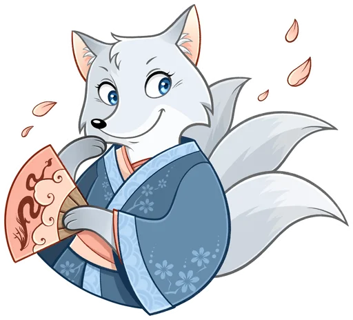 🌸 Стикер «Лисик» для Telegram