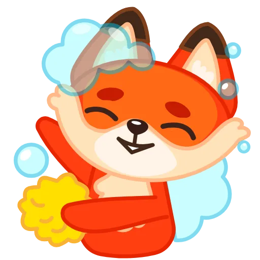 🧼 Стикер «Fox» для Telegram