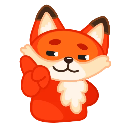 🙅‍♀ Стикер «Fox» для Telegram