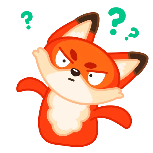😠 Стикер «Fox» для Telegram