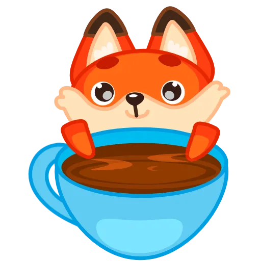 ☕ Стикер «Fox» для Telegram