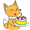 🎂 Эмодзи «Fox Mini Emoji Pack» для Telegram