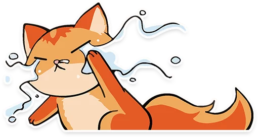 😭 Стикер «foxmosa» для Telegram