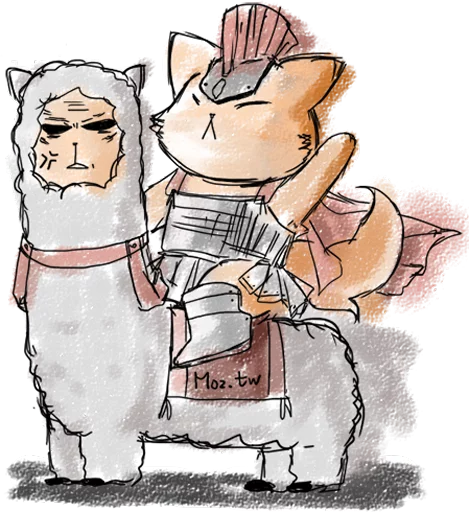 🏇 Стикер «foxmosa» для Telegram