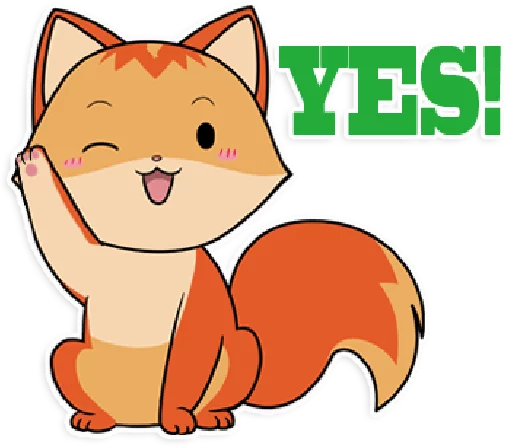 ⭕️ Стикер «foxmosa» для Telegram
