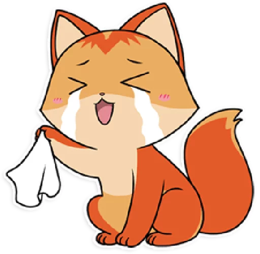 😭 Стикер «foxmosa» для Telegram