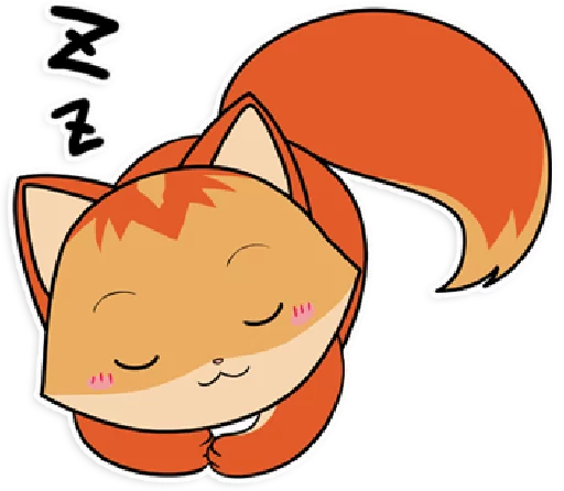 💤 Стикер «foxmosa» для Telegram