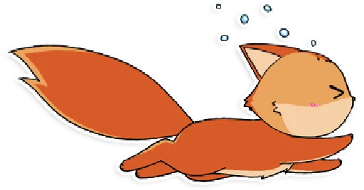 💦 Стикер «foxmosa» для Telegram