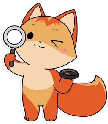 🔍 Стикер «foxmosa» для Telegram
