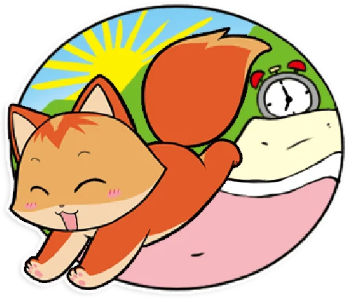 🌅 Стикер «foxmosa» для Telegram