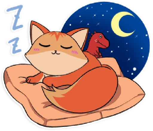 🌃 Стикер «foxmosa» для Telegram