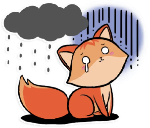 ☔️ Стикер «foxmosa» для Telegram