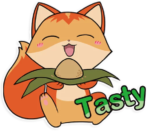 🍙 Стикер «foxmosa» для Telegram