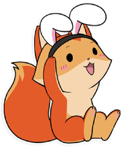🐰 Стикер «foxmosa» для Telegram