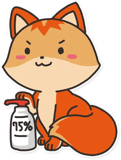 😷 Стикер «foxmosa» для Telegram