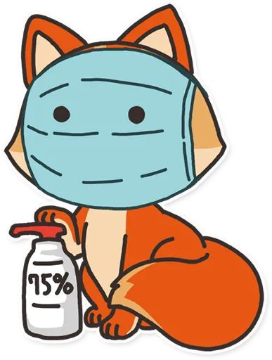 😷 Стикер «foxmosa» для Telegram