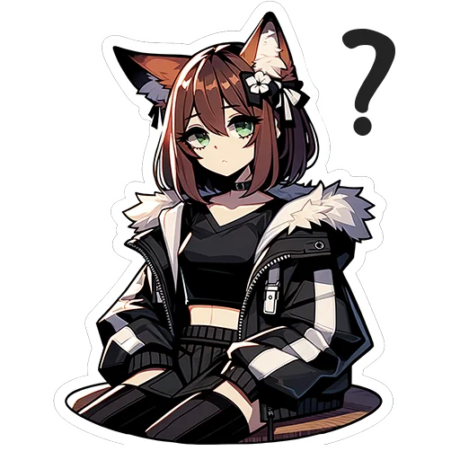 Стикер 5 Fox Nika