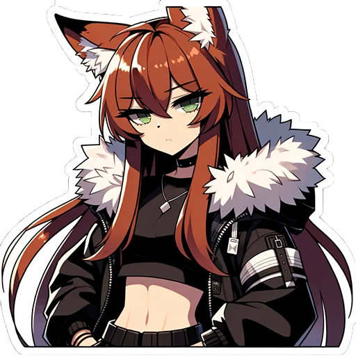 Стикер 12 Fox Nika