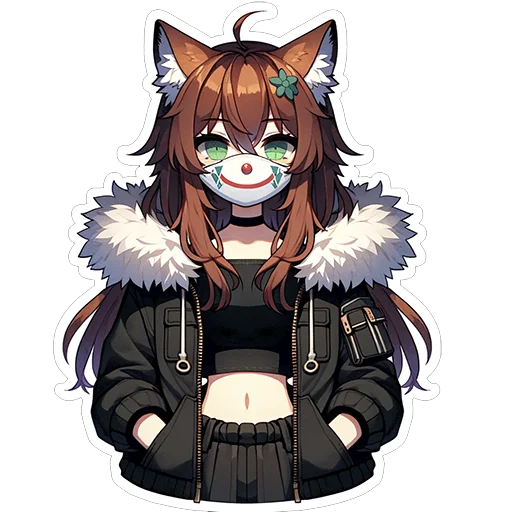 Стикер 9 Fox Nika