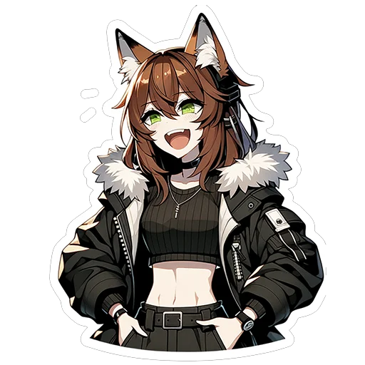 Стикер 2 Fox Nika