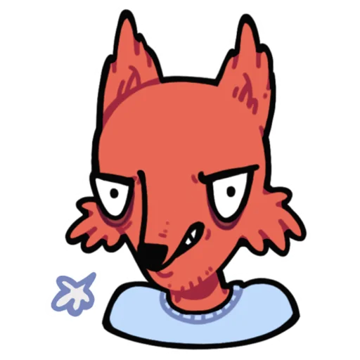 🤬 Стикер «Лис программист» для Telegram