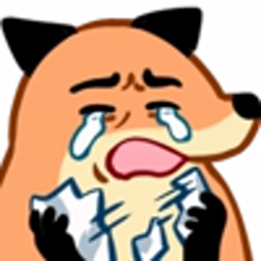 😭 Эмодзи «Fox Set Emoji» для Telegram