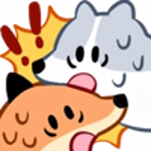😱 Эмодзи «Fox Set Emoji» для Telegram