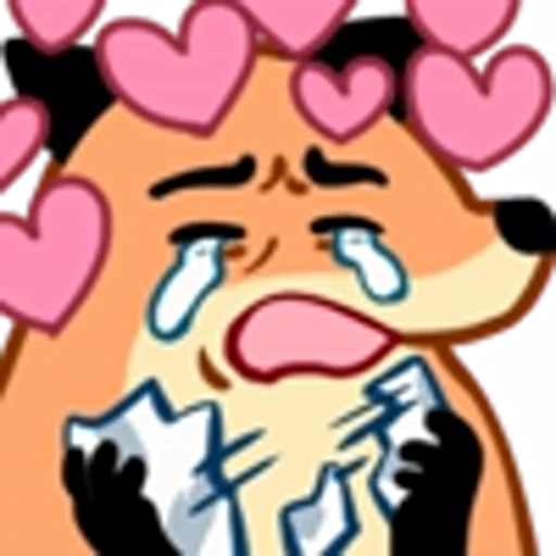 😭 Эмодзи «Fox Set Emoji» для Telegram