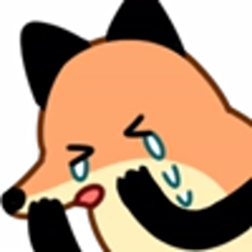 😭 Эмодзи «Fox Set Emoji» для Telegram