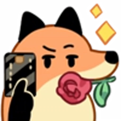 😏 Эмодзи «Fox Set Emoji» для Telegram