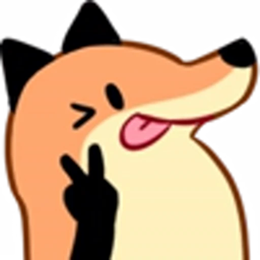 😜 Эмодзи «Fox Set Emoji» для Telegram