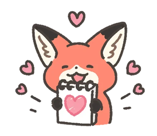 ❤️ Стикер «Foxs» для Telegram