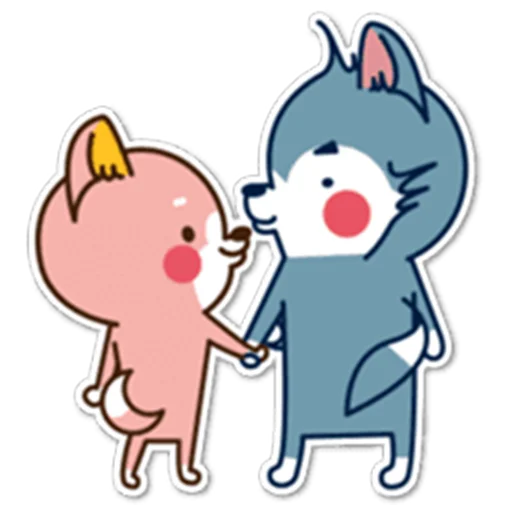 👬 Стикер «Разное милое» для Telegram