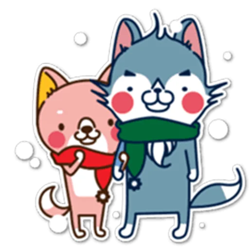 👬 Стикер «Разное милое» для Telegram