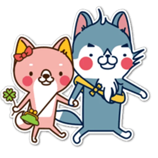 👬 Стикер «Разное милое» для Telegram